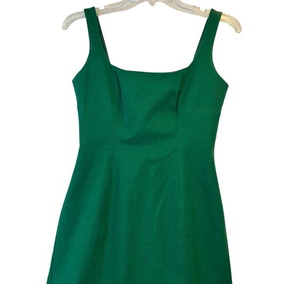 Banana Republic A-Line Mini Dress Forest Emerald Size 2 Summer Easter Lined - Picture 4 of 8